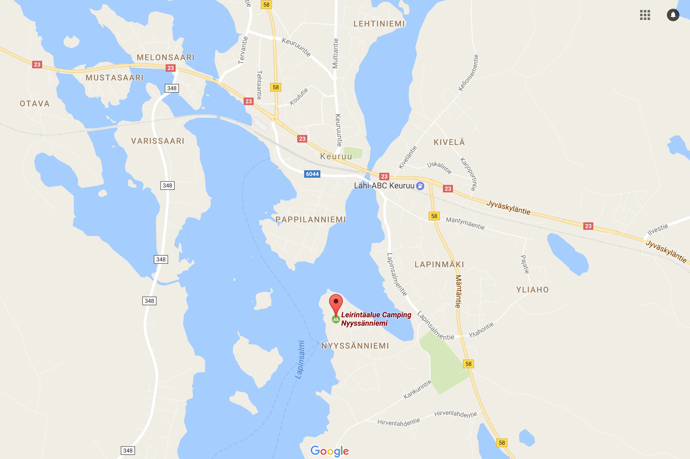 Kartta_Nyyssänniemeen